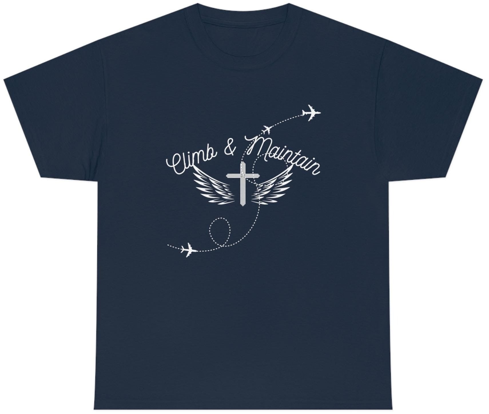 T-shirt for Aviator, Father's Day Gift, Spiritual Gifts For Her Or Him, Christian Gift, Positive Tees, Unisex Heavy Cotton Tee